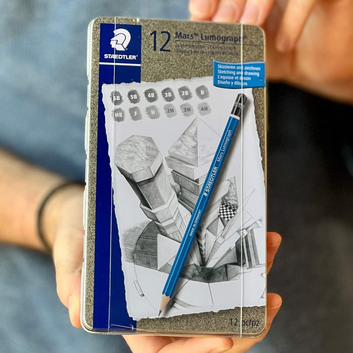 Staedtler Mars Lumograph 12 Graphite Pencil Set